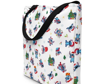 Stitch Christmas Tote Bag | Disney Christmas | Disney Vacation