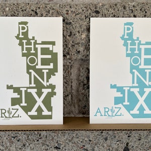 Arizona, steden & dorpen, kaarten 5x7 Art Print