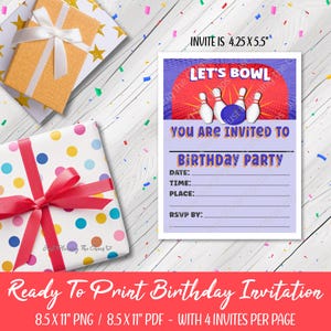 Birthday Invitations, Printable, Instant Download, Kids Birthday, Birthday Invitations, Blank invitations, Ready To Print, Fill In Invite