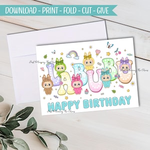 Happy Birthday Card - DIGITAL Download - Printable Birthday Card - Printable Happy Birthday - Printable Card - Birthday Card - Greeting Card
