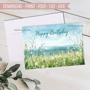 Happy Birthday Card - DIGITAL Download - Printable Birthday Card - Printable Happy Birthday - Printable Card - Birthday Card - Greeting Card