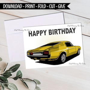 Tarjeta de Feliz Cumpleaños - Descarga Digital - Tarjeta de Cumpleaños Imprimible - Tarjeta de Feliz Cumpleaños Imprimible - Tarjeta de Cumpleaños - Tarjeta de Felicitación