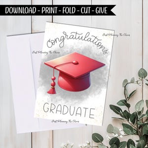 Cartão de Formatura - Download DIGITAL - Cartão de Formatura para Imprimir - Formatura para Imprimir - Cartão para Imprimir - Cartão de Formatura - Cartão de Felicitações
