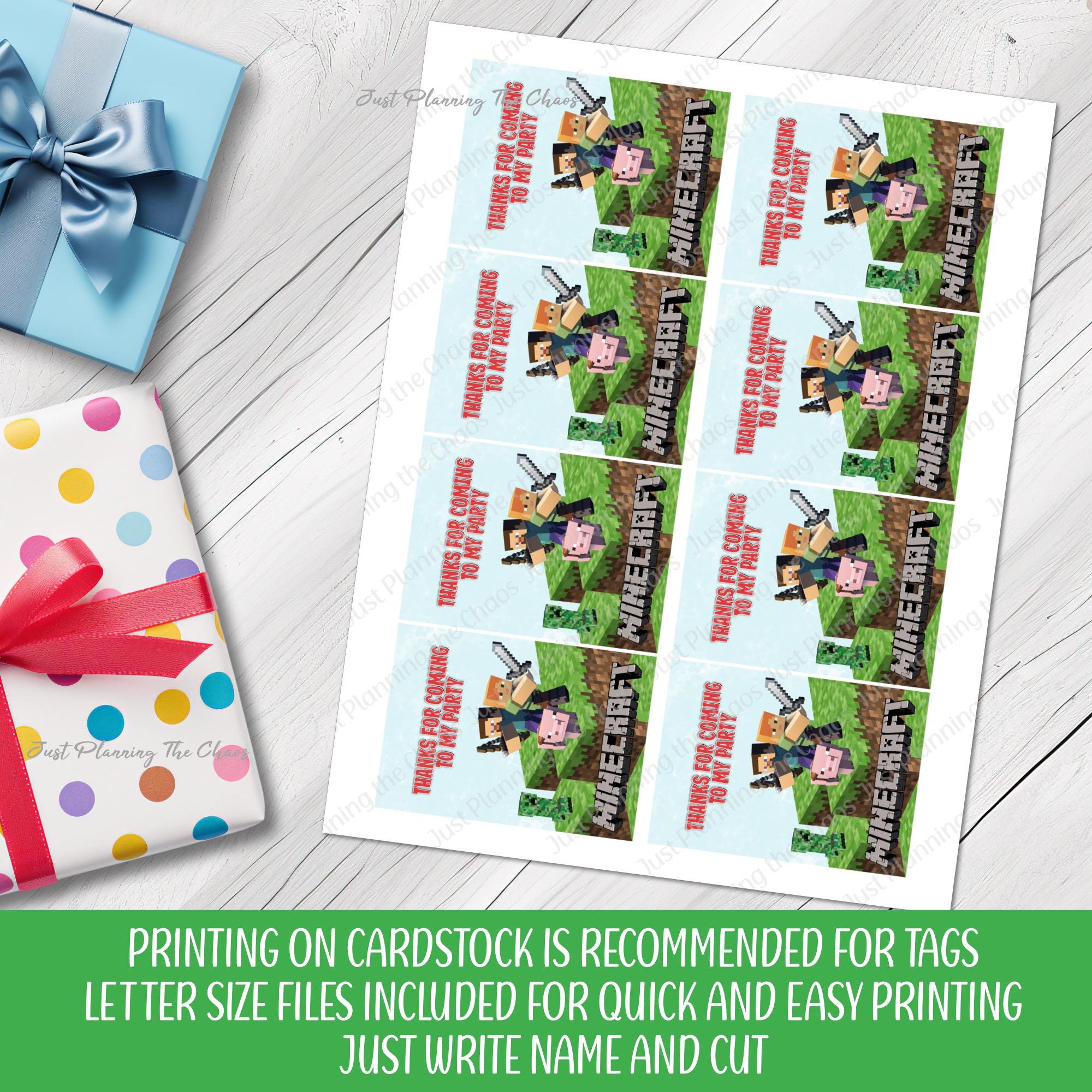 Birthday Goodie Tag PNG PDF