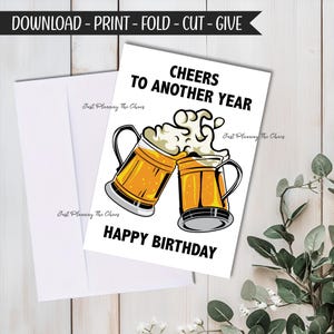 Happy Birthday Card - DIGITAL Download - Printable Birthday Card - Printable Happy Birthday - Printable Card - Birthday Card - Greeting Card