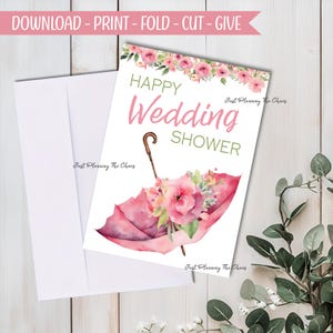 Hochzeit Dusche Karte - DIGITALER Download - Hochzeitskarte - Druckbare Karte - Grußkarte - Grußkarte - Brautparty - druckbar