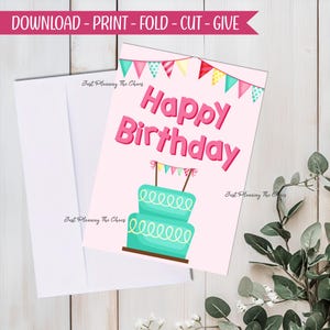 Happy Birthday Card - DIGITAL Download - Printable Birthday Card - Printable Happy Birthday - Printable Card - Birthday Card - Greeting Card