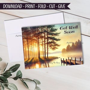 Get Well Card - DIGITAL Download - Printable Get Well Card - Printable Get Well Soon- Printable Card - Feel Better Soon Card - Greeting Card