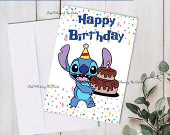 Tarjeta de Feliz Cumpleaños - Descarga Digital - Tarjeta de Cumpleaños Imprimible - Tarjeta de Feliz Cumpleaños Imprimible - Tarjeta de Cumpleaños - Tarjeta de Felicitación