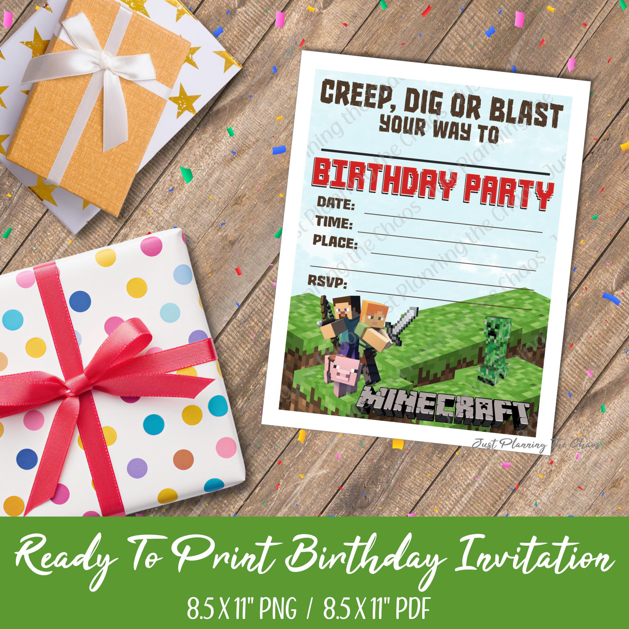 Printable Birthday Invite
