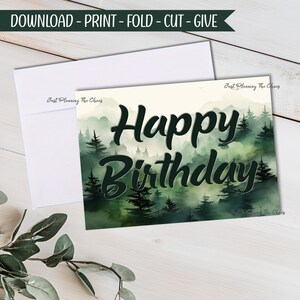 Happy Birthday Card - DIGITAL Download - Printable Birthday Card - Printable Happy Birthday - Printable Card - Birthday Card - Greeting Card