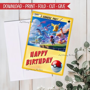 Happy Birthday Card - DIGITAL Download - Printable Birthday Card - Printable Happy Birthday - Printable Card - Birthday Card - Greeting Card