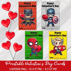 Valentinstag Karten - Printable - Instant Download - Kinder Valentinstag - Schule Valentinstag - Klasse Valentinstag