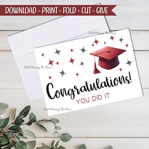 Cartão de Formatura - Download DIGITAL - Cartão de Formatura para Imprimir - Formatura para Imprimir - Cartão para Imprimir - Cartão de Formatura - Cartão de Felicitações
