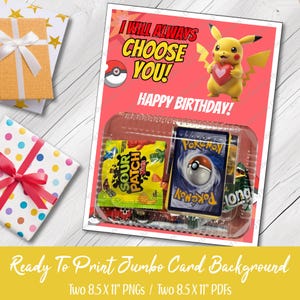 Jumbo Birthday Card Background: Printable Giant Card (PDF & PNG Files)