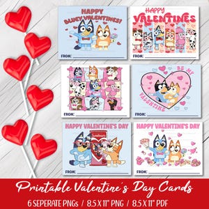 Cartes de la Saint-Valentin - Imprimables - Téléchargement instantané - Saint Valentin pour enfants - Saint Valentin scolaire - Saint Valentin classe