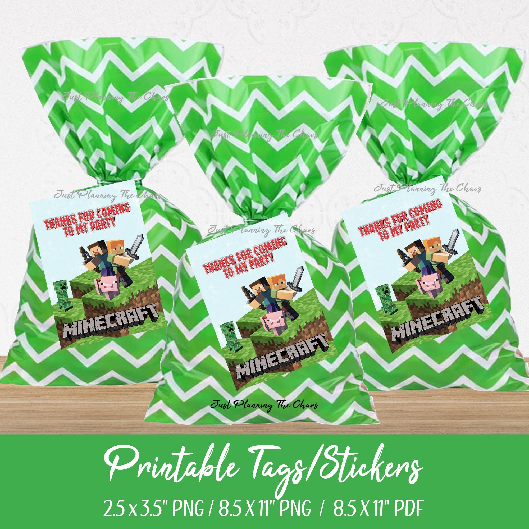 Birthday Goodie Tag PNG PDF