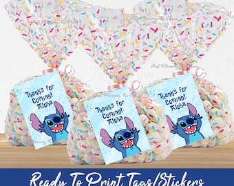 Birthday Favor Tag - Birthday Tag - Birthday Sticker -  Birthday Gift Tag - Birthday Treat Tag - Birthday Goodie Bag - Printable Tag
