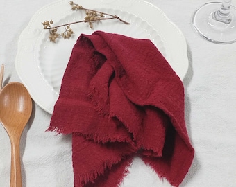 Cotton Terracotta Napkins, Soft Table Napkin, 42 x 42 CM Wedding Napkins, Farm Table Decor, Home-Wedding Table Decor, Zero Waste Cloth Napkin