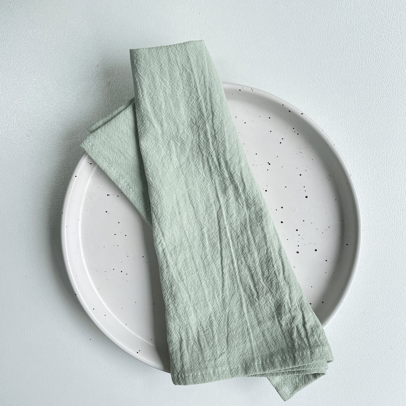 Set of 6/24/48 Pcs Napkins Sage Green Napkins Christmas Etsy UK