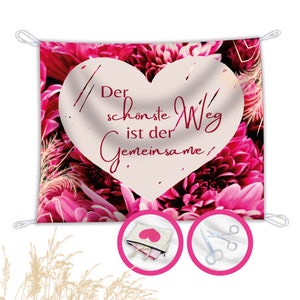 Hochzeitsherz zum Ausschneiden, Herz zum Ausschneiden Hochzeit, Standesamt Überraschung ,Bettlaken Hochzeit ausschneiden