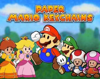 Paper Mario Acrylic Keychains