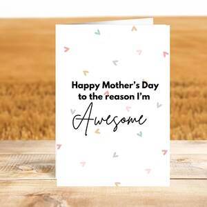 Mother’s Day card, Mother’s Day, funny Mother’s Day card, card for Mother’s Day, greeting card from daughter, greeting card from son