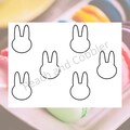 Bunny macaron printable digital download