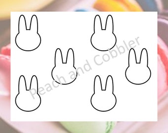 Bunny macaron printable digital download