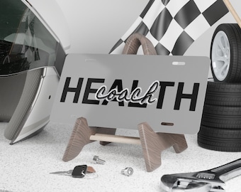 Health Coach Vanity Automobile Plate