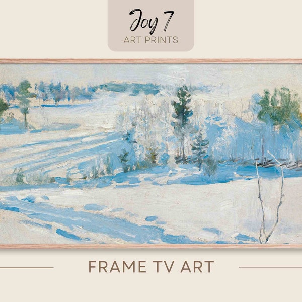 Samsung Frame TV | Winter Scenery | Winter Painting | Snow Art | Landscape Samsung Art Tv | Samsung Frame TV | Frame TV | Digital Download