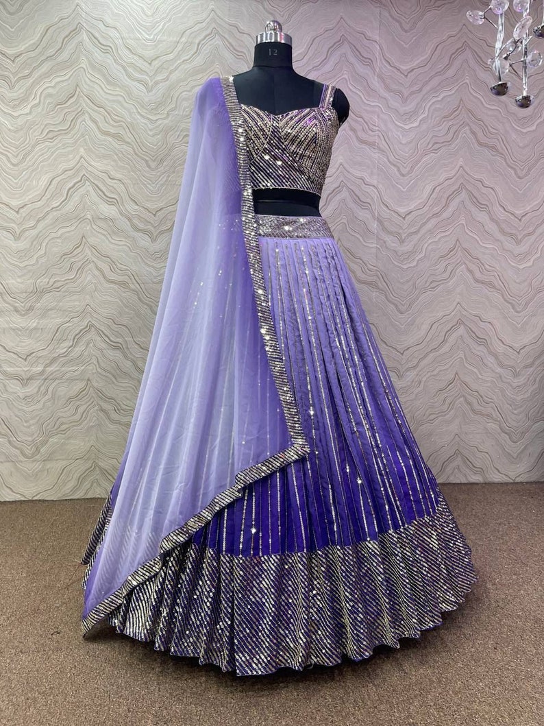 Ready to Wear Designer Purple Lehenga Choli for Women Indian - Etsy