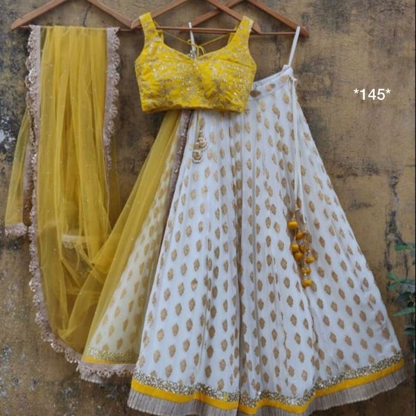 Haldi Function Wear Yellow Lehenga choli For Women Indian wedding Wear Designer lengha choli Haldi outfits bridal wear And Party wear Lengha