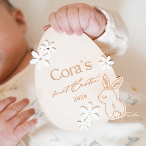My First Easter Plaque, Easter Sign, Baby Photo Prop, Baby&#39;s First Easter, Newborn Easter Keepsake, Daisy Sign, for Baby, Baby Milestone
