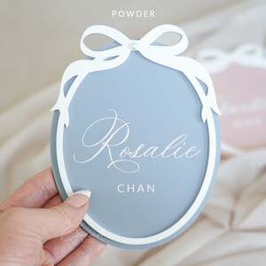 Oval Ribbon Bow Baby Name Sign, Baby Announcement Sign, Newborn Arrival ...