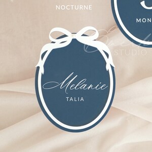 Oval Ribbon Bow Baby Name Sign, Baby Announcement Sign, Newborn Arrival ...