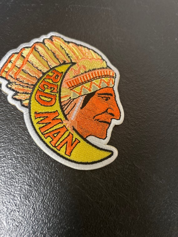 Red man embroidered patch - image 1