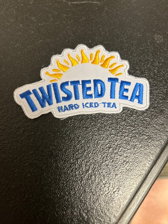Twisted tea hard iced tea embroidered patch