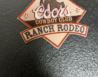 Coors lite ranch rodeo embroidered patch