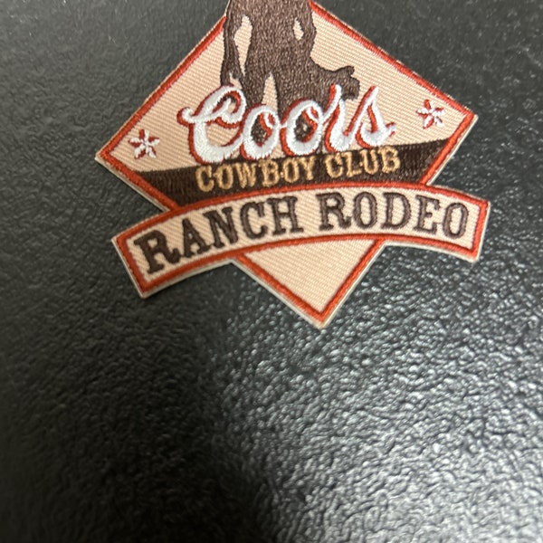 Coors lite ranch rodeo embroidered patch