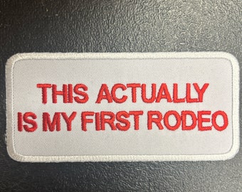 This is actually my first rodeo embroidered patch