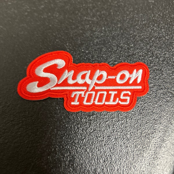 Snap-on tools embroidered patch