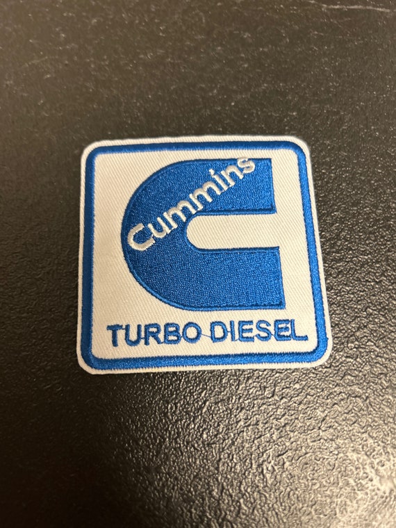 Cummins turbo diesel embroidered patch