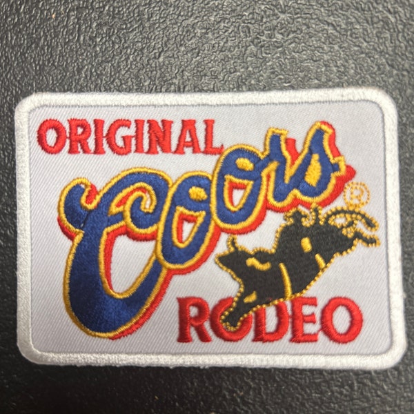 Coors lite rodeo embroidered patch
