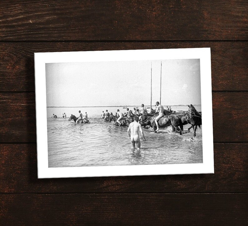 Nude Men Naked Men Riding Horses Gay Photo Muscular Man - Etsy