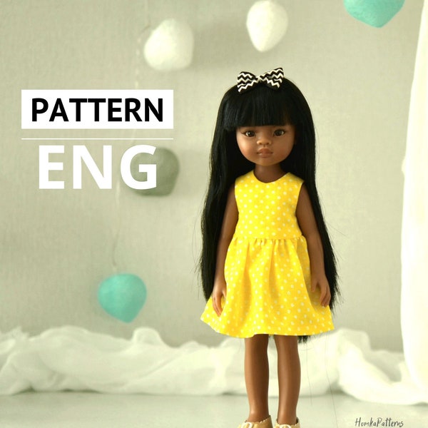 Paola doll dress pattern, paola reina clothes