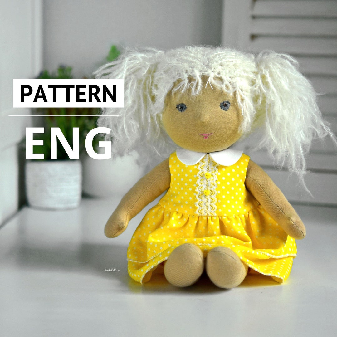 Waldorf Doll Pattern With Collar Doll Clothes Pattern Etsy UK