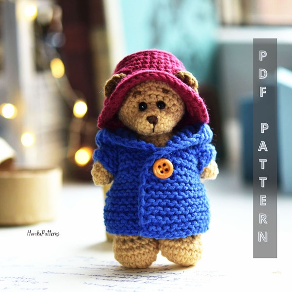 Paddington Bär, Miniatur Teddybär, gehäkelte Bärenanleitung