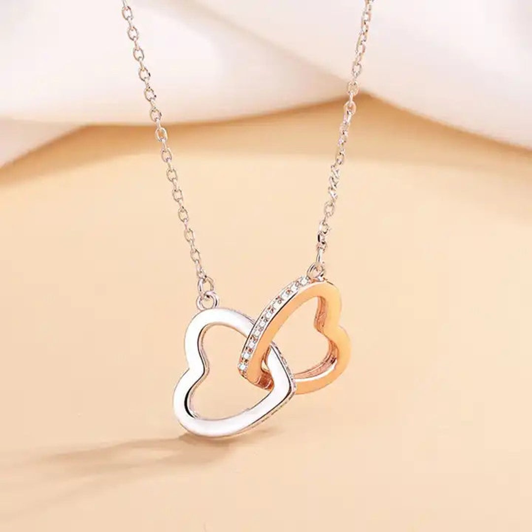アクセサリー LOHME Heart Double Chain Necklace Heart Double Chain Necklace (GDMIX/SVMIX) - LOHME ONLINE STORE