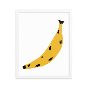 Banana Bliss - Medium Framed Art Print (Multiple Frame Color and Size Options)
